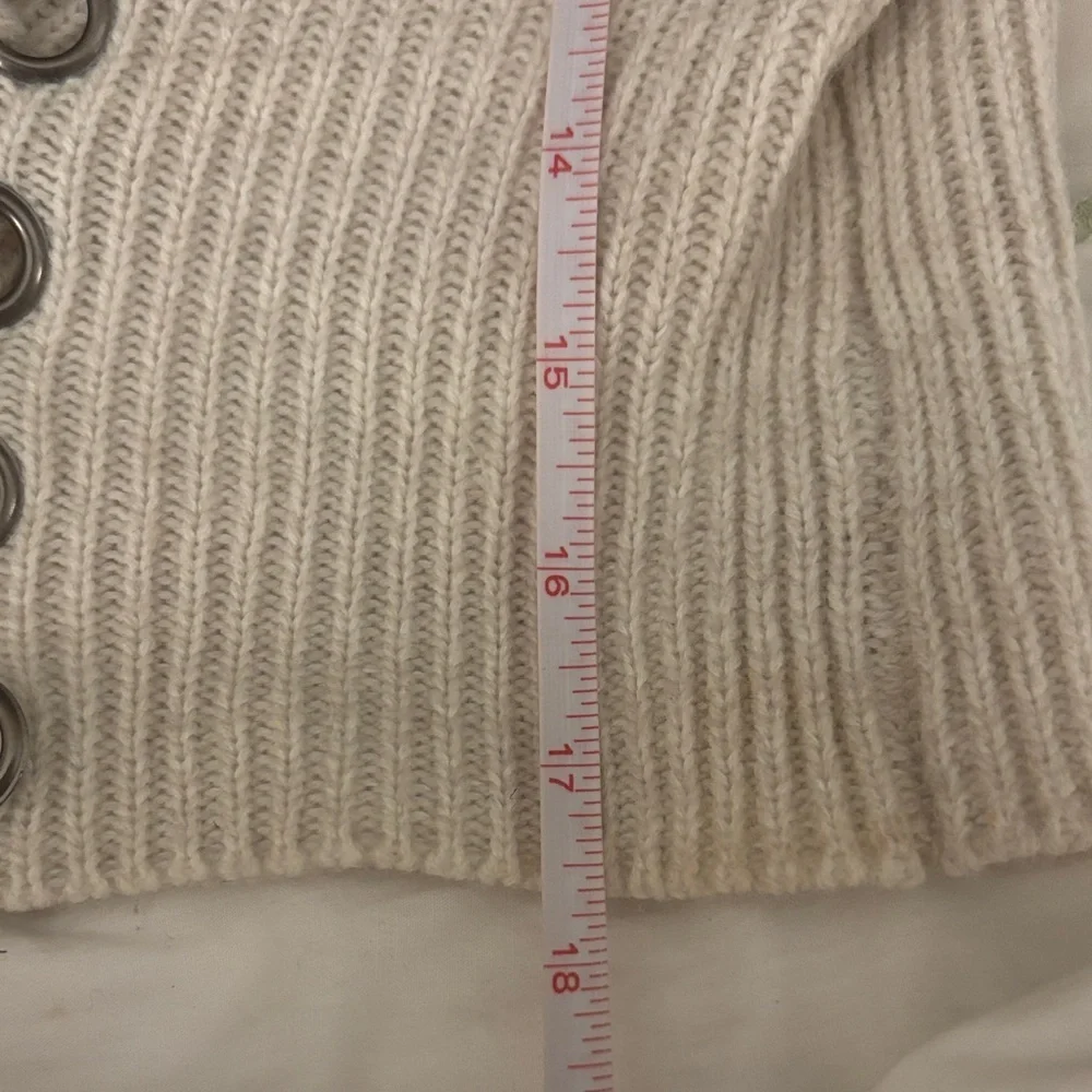 Miracle Women's Cream Sweater Cozy Cottagecore Medium - Picture 6 of 6